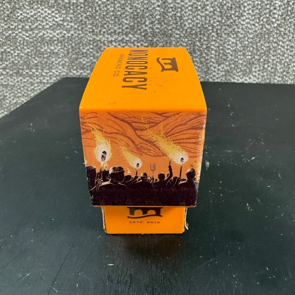 Monocacy Brewing Brewtus Coffee Stout Tap Handle Topper Orange Craft Beer Gear